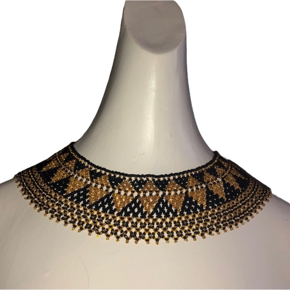 Vintage Bead middle eastern Style Collar Necklace